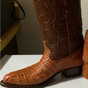Brown Leather Cowboy Boots